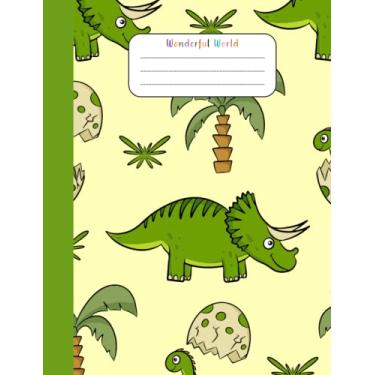 Imagem de Wonderful World: Composition Notebook Stars Rainbow Wide Ruled Lined Paper Notebook Journal, Workbook for Teens Kids Students Girls for Home School College | 120 Pages - 7.44 x 9.69'