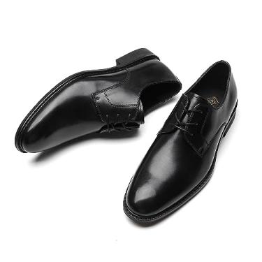 Imagem de La Milano Sapatos masculinos Oxford de couro clássico bico bico Oxford sapato social masculino, Mond-preto, 7