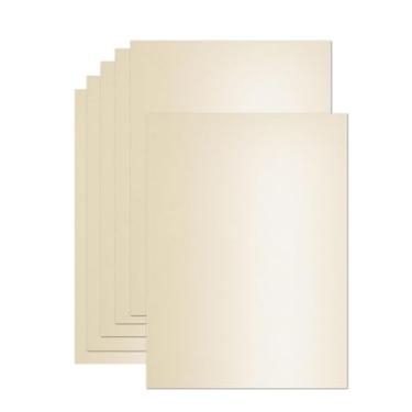 Imagem de 24 folhas de cartolina com brilho creme, 21,6 x 28 cm, 250 gsm/42 kg, cartão perolado dupla face para fazer cartões, cartões comemorativos, álbuns, convites, artesanato (creme)