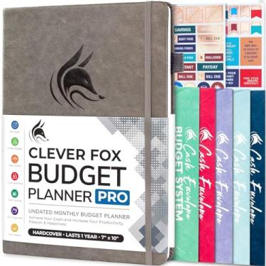 Imagem de Clever Fox Budget Planner Pro - Organizador financeiro + sistema de orçamento de envelope de dinheiro. Diário mensal de finanças, rastreador de despesas e livro de contas pessoais. Sem data - Comece a