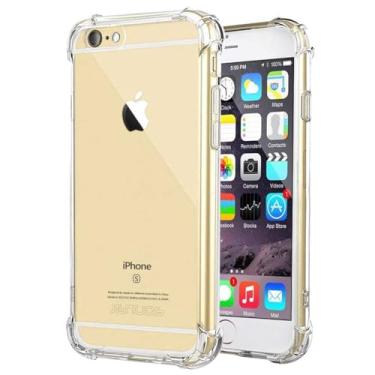 Imagem de Wanyuexes Capa para iPhone 5S, capa para iPhone 5, para iPhone SE (edição 2016), capas de telefone de TPU macio e transparente, capa protetora de silicone fino à prova de choque transparente para