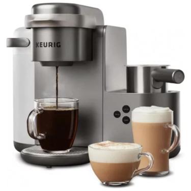 Imagem de Cafeteira Elétrica para Cápsulas K-Cup, para Latte e Cappuccino, 110V 1500W, Keurig K-Cafe C, Níquel.