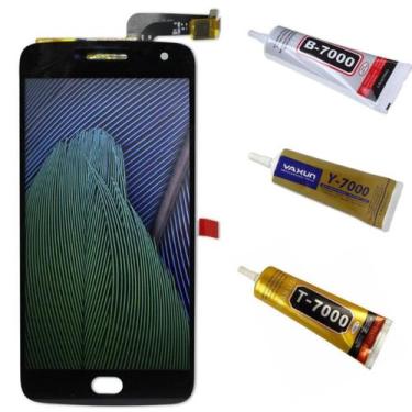 Imagem de Tela Display Lcd Touch Para Moto G5 Plus Preto + Cola 110ml - inova