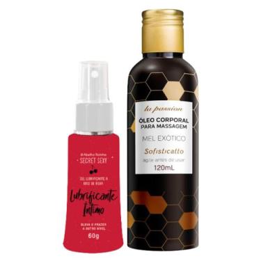 Imagem de Kit Sensual: Lubrificante À Base De Água Secret Sexy + Óleo Massagem B
