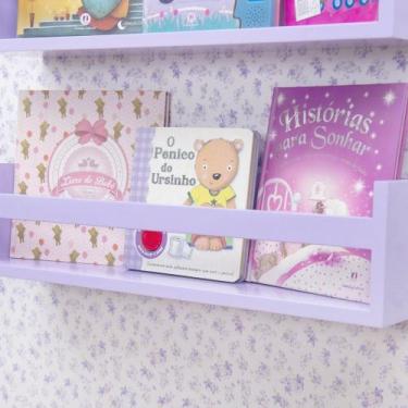 Imagem de Prateleira quadrada para livros em Mdf - Várias Cores - Era uma vez ba