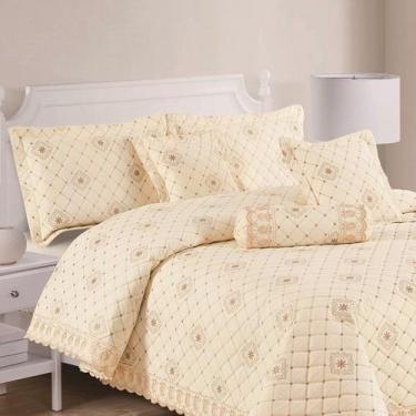 Imagem de Kit Cobre Leito Royale King 06 Peças - Vanilla - Bia Enxovais