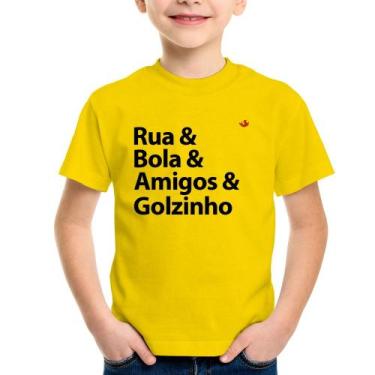 Imagem de Camiseta Infantil Rua & Bola & Amigos & Golzinho - Foca na Moda, Amare