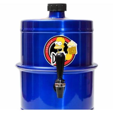 Imagem de Chopeira Portatil A Gelo Azul Homer Duff 5.1lt Não Elétrica - Beer Cho