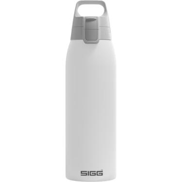 Imagem de SIGG Garrafa de água isolada – Shield Therm One White – Adequada para bebidas carbonatadas – à prova de vazamento – pode ser lavada na lava-louças – Livre de BPA – 90% aço inoxidável reciclado –