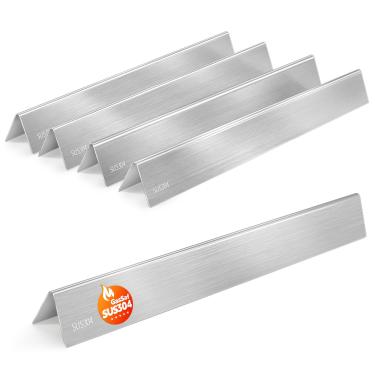 Imagem de GasSaf 7539 para barras aromatizadoras Weber Genesis 62 cm, barras SUS304 para peças de churrasqueira Genesis 300, E-310 E-320 S-310 S-320, EP/CEP 310 e 320 (botão lateral 2007-2010), placas térmicas