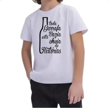 Imagem de Camiseta Infantil Toda Garrafa Vazia  tem Historia - Alearts, 10