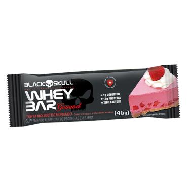 Imagem de BARRA DE PROTEÍNA GOURMET C/ COLOSTRO - 1 UN WHEY BAR GOURMET TORTA MOUSSE DE MORANGO 45G - 1 UN