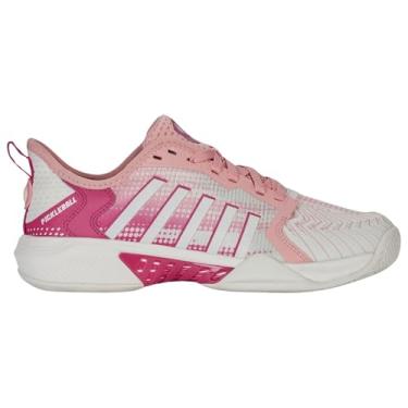 Imagem de K-Swiss Tênis feminino Pickleball Supreme, Cloud Dancer/Sorbet de framboesa, 38