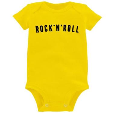 Imagem de Body Bebê Rock 'n' Roll - Foca na Moda, Amarelo, M