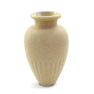Imagem de Mini Vaso Bege Decorativo em Cerâmica Nimes B 12x7cm