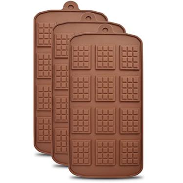 Imagem de SAMZAREULO 3 Set OF Funny shape candy molds for chocolate mold, cake decoration (3 x mini rectangle)