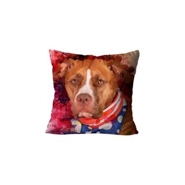 Imagem de Capa Para Almofada 45x45 Mdecore Gato Cachorro Pets