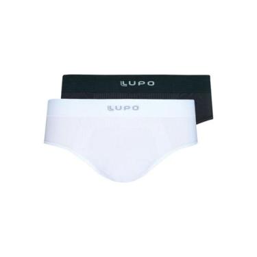Imagem de Kit com 2 Cuecas Slip Lupo 681-001 Colorido, Cinza, M