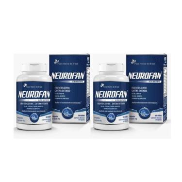 Imagem de Kit 2x Suplemento Alimentar Neurofan Cafeína Extended 60 cápsulas Flor