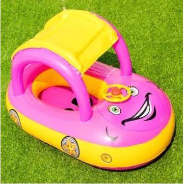 Imagem de Bóia Inflável Buggy Carrinho  Para Bebês Com buzina Infantil - 3M