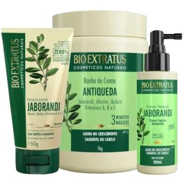 Imagem de Kit Jaborandi finalização capilar e controle de queda 1 Banho 1kg 1 Fi