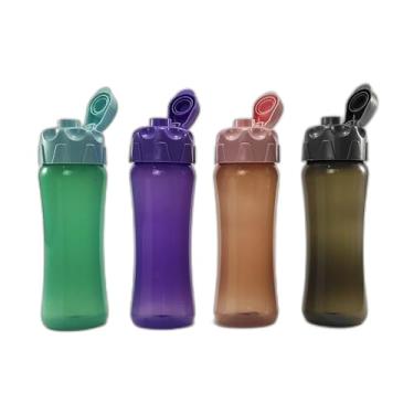 Imagem de Garrafa Squeeze Plástico 550ml Água, Sucos, Shake, Academia Treinos Garrafinha de Agua (Laranja)