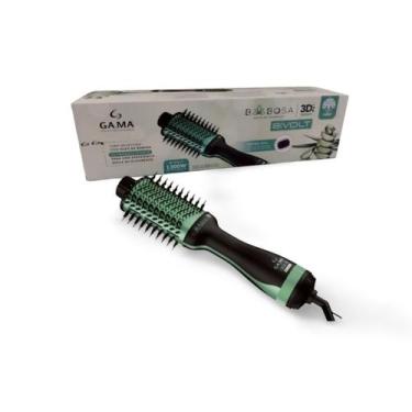 Imagem de Escova Secadora Italy Babosa Brush 3D 1300W Bivolt Preta/Verde - GA.MA