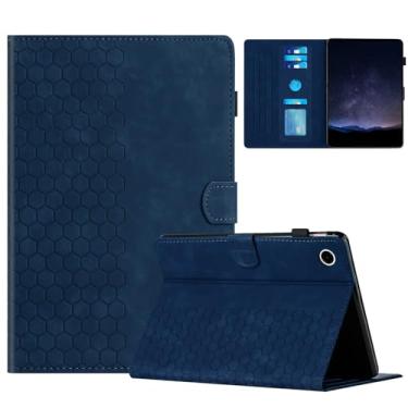 Imagem de DTangLsm Capa para Samsung Galaxy Tab A9 Plus/A9+ 5G 11 polegadas 2023 (SM-X210/ X216/ X218) Visualização multiângulo de couro PU capa com suporte para Galaxy Tab A 9+ com suporte para caneta, azul