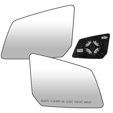 Imagem de Youxmoto Substituição de vidro retrovisor do lado esquerdo e do passageiro direito para GMC Acadia/Chevy Traverse/Saturn Outlook 2007-2016, com placa de suporte de vidro aquecido, OEM 15951926 15951928-1 par