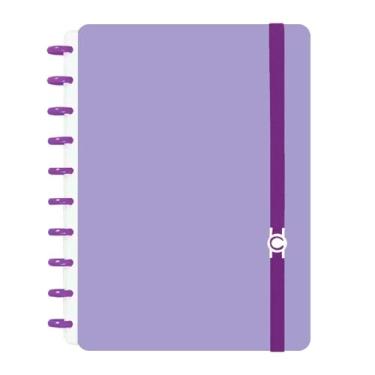 Imagem de Caderno Criativo Roxo Pastel A4/A5 Disco Inteligente (Grande A4)