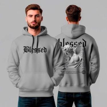 Imagem de Moletom Canguru Estampado Blessed REF1268-Masculino