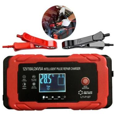 Imagem de Carregador De Bateria Automotiva 12v 10a - 24v 5a Multiuso - Lotus