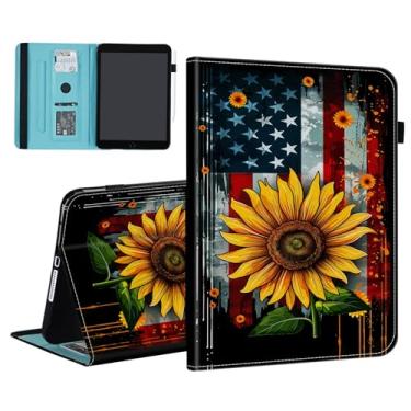 Imagem de BFUKVOU Capa para Samsung Galaxy Tab A9 Plus/A9+ 5G 11 polegadas modelo 2023 (SM-X210/X216/X218), compartimento para cartão, capa de couro PU TPU com suporte para caneta, hibernar automaticamente