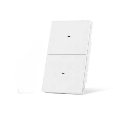 Imagem de INTERRUPTOR INTELIGENTE WIFI, TUYA COM CONTROLE VIA CELULAR NA COR BRANCA.(POSTAGEM NO BRASIL). (2 CONTROLE)