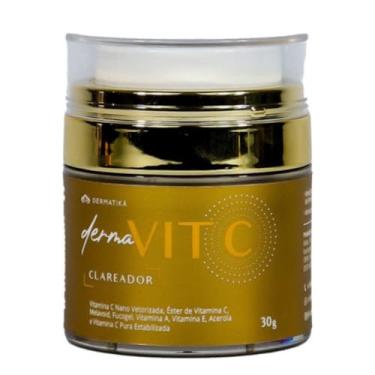 Imagem de Creme Facial Clareador Melasmas Derma Vitamina C 30g Rejuvenecedor Dermatiká