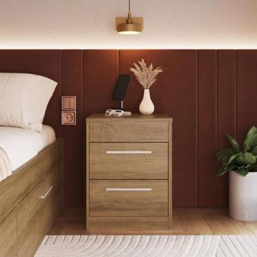 Imagem de Mesa de Cabeceira com compartimento oculto Lock LK050 Art in Móveis, M