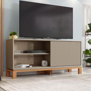 Imagem de Bancada Rack Para TV até 45 Polegadas Jace Marrom Caemmun