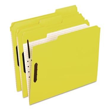 Imagem de Pendaflex 21309 Pastas coloridas com fixadores em relevo, corte 1/3, letra, amarelo (caixa com 50)
