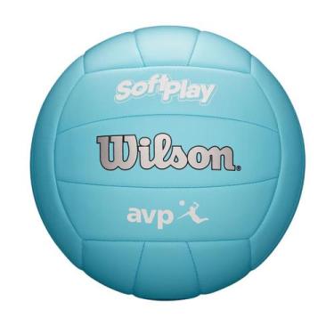 Imagem de Bola Vôlei Wilson Avp Soft Play Unissex WV4005907XBO, U, Azul claro