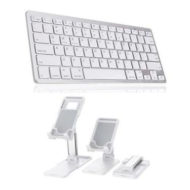 Imagem de Teclado Bluetooth P/galaxy A8 X200/x205 10,5+ Sup Branco - BDNET