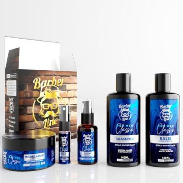 Imagem de Kit Barba Balm, Colônia, Óleo, Shampoo e Modelador Capilar