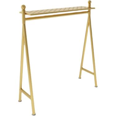 Imagem de Cabideiro De Metal Moderno Para Pendurar Roupas, Cabideiro Resistente Com Prateleira Para Boutiques, Cabide Móvel Para Organizar Roupas E Bolsas, C, 150 * 150cm