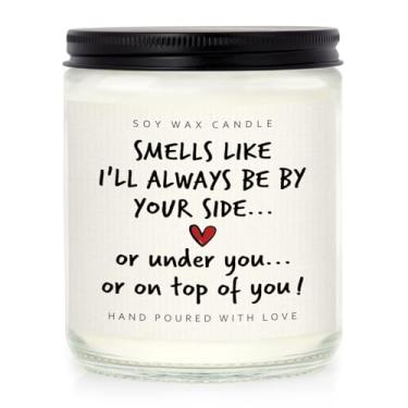 Imagem de Shqiueos Presentes engraçados de aniversário para homens e mulheres, vela perfumada de lavanda 200 ml, presente de aniversário romântico para namorado, namorada, casais, marido, esposa, Natal, Dia dos