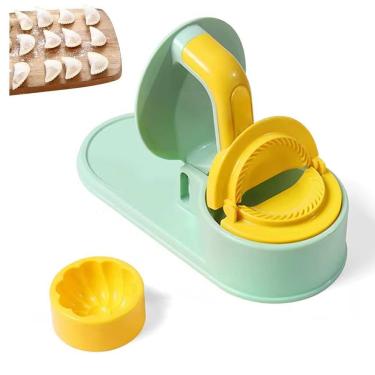 Imagem de Maquina de Modelar Pastel Molde Bolinho Gyoza Massa Ravioli Lanche Preparo Refeiçao Lanchonete Restaurante Casa Cozinha