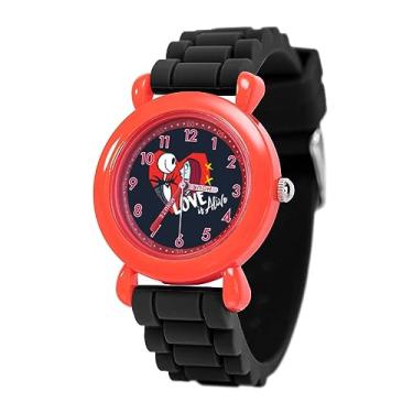 Imagem de Disney Relógio infantil de silicone de quartzo analógico para professores de Dia dos Namorados, Preto