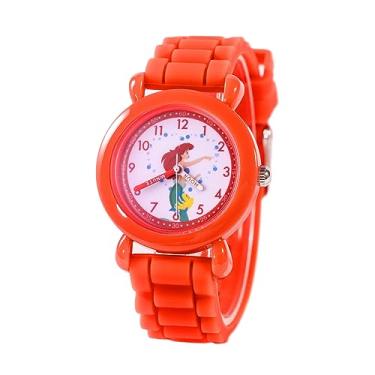 Imagem de Disney Relógio infantil de silicone de quartzo analógico para professores de Dia dos Namorados, Vermelho