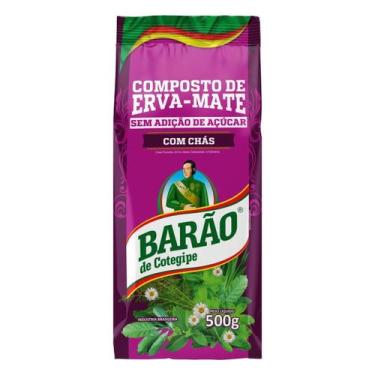 Imagem de Erva Mate Chimarrão BARÃO CHÁS COMPOSTA FUNCHO 500g - Barão de Cotegip