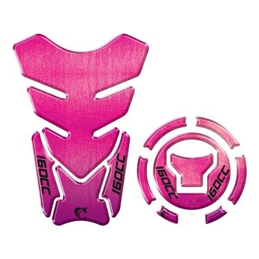 Imagem de Kit Adesivo Protetor Tanque E Bocal Honda Ano Acima 2018 Pink