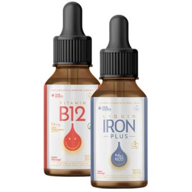 Imagem de Kit True Iron Plus + Vitamin B12 (30ml cada) - True Source Family Care Vitamina