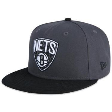 Imagem de BONE NEW ERA 9FIFTY NBA BROOKLYN NETS WORLD OF LOGOS-Masculino